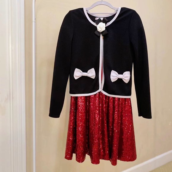 Black Long Sleeve Bow Embellished Crop Coat - Picture 4 of 5